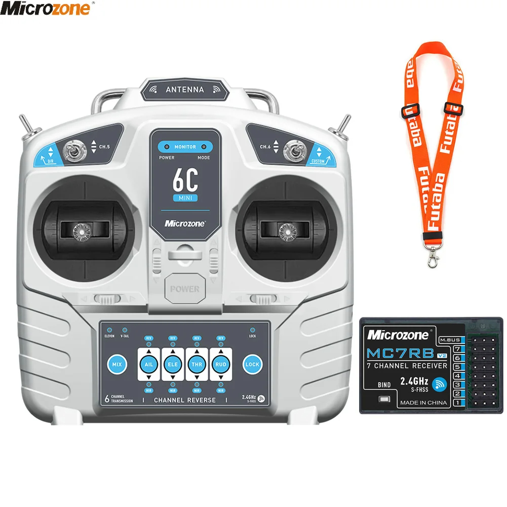Rc Helicopter Electric - Transmissor Controlador MicroZone com Receptor, Sistema