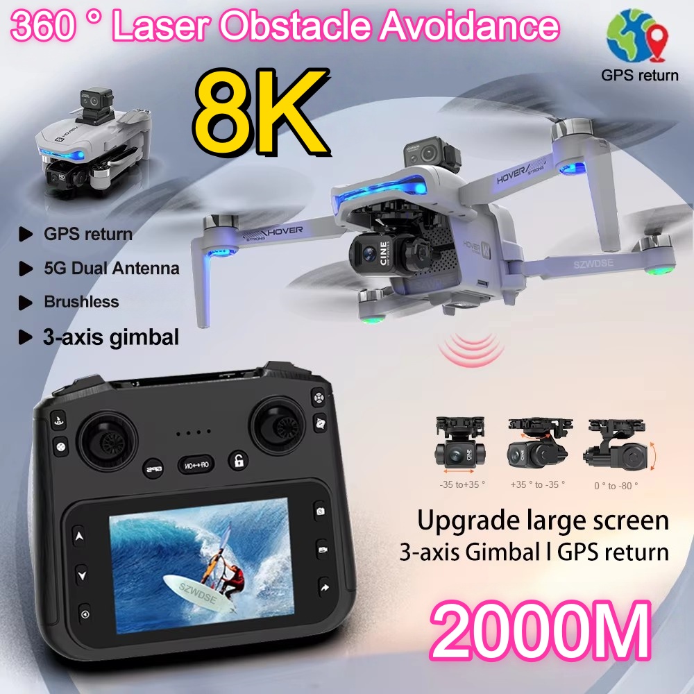 Drone com Gimbal de Três Eixos - Rc Helicopter Electric avaliação e preço
